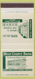 Matchbook Cover - Weld County Bank Greeley CO 30 Strike