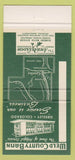 Matchbook Cover - Weld County Bank Greeley CO 30 Strike