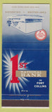 Matchbook Cover - 1st National Bank Fort Collins CO 30 Strike