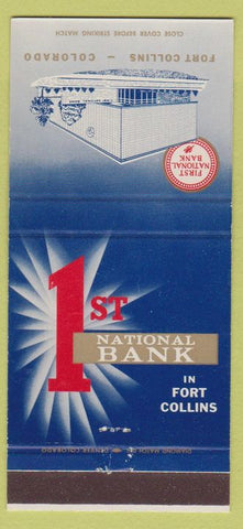 Matchbook Cover - 1st National Bank Fort Collins CO 30 Strike