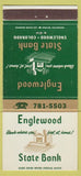 Matchbook Cover - Englewood State Bank CO 30 Strike
