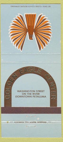 Matchbook Cover - Golden Eagle Center Petaluma CA 30 Strike