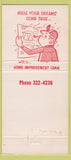 Matchbook Cover - Denver Florists Credit Union Denver CO 30 Strike