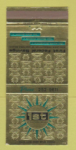 Matchbook Cover - First Federal Savings Daytona Beach FL 30 Strike