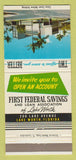 Matchbook Cover - First Federal Savings Loan Lake Worth FL 30 Strike