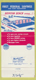 Matchbook Cover - First Federal Savings Loan Lake Worth FL 30 Strike