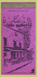Matchbook Cover - Julio's Cafe Galleria Hollywood CA 30 Strike