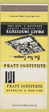 Matchbook Cover - Pratt Institute Brooklyn NY 30 Strike