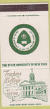 Matchbook Cover - State University Teachers College Oswego NY 30 Strike