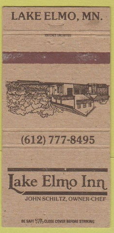 Matchbook Cover - Lake Elmo Inn Lake Elmo MN 30 Strike