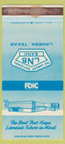 Matchbook Cover - Bank of Lamesa TX WEAR 30 Strike