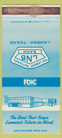 Matchbook Cover - Bank of Lamesa TX WEAR 30 Strike