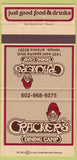 Matchbook Cover - Cracker's Dining Camp Tempe AZ 30 Strike
