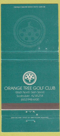 Matchbook Cover - Orange Tree Golf Club Scottsdale AZ 30 Strike