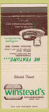 Matchbook Cover - Winsteads Steak Burgers Kansas City MO girlie 30 Strike