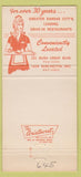 Matchbook Cover - Winsteads Steak Burgers Kansas City MO girlie 30 Strike