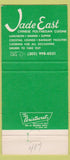 Matchbook Cover - Jade East Chinese Restaurant Wilmington DE 30 Strike