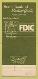 Matchbook Cover - State Bank of Burleigh County Bismarck ND 30 Strike