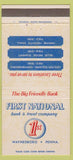 Matchbook Cover - First National Bank Trust Waynesboro PA 30 Strike