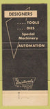Matchbook Cover - Gasser Engineering Flint MI 30 Strike