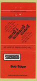 Matchbook Cover - Superior Switch Paris TX Canton OH Bob Edgar 30 Strike