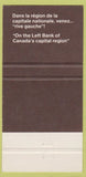 Matchbook Cover - L' Auberge de la Chaudiere Hull ON 30 Strike