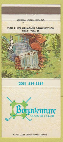 Matchbook Cover - Bonaventure Country Club 30 Strike