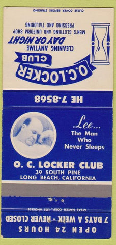 Matchbook Cover - OC Locker Club Long Beach CA 30 Strike