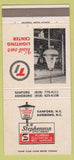 Matchbook Cover - Stephenson Plumbing Electrical Sanford NC Asheboro 30 Strike