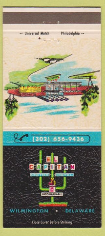 Matchbook Cover - El Capitan Motor Hotel Wilmington DE 30 Strike