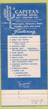 Matchbook Cover - El Capitan Motor Hotel Wilmington DE 30 Strike