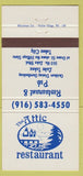 Matchbook Cover - Attic Restaurant  Tahoe City CA 30 Strike
