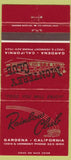 Matchbook Cover - Monterey Club Gardena CA Reno NV Primadonna 30 Strike