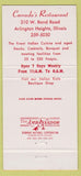 Matchbook Cover - Corrado's Arlington Heights IL 30 Strike