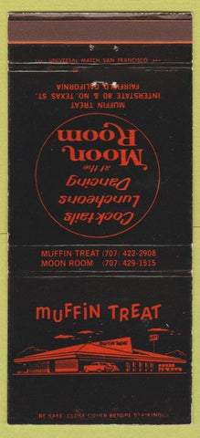 Matchbook Cover - Muffin Treat Restaurant Fairfield CA 30 Strike