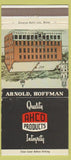 Matchbook Cover - Arnold Hofman Products Chemicals Providence RI 30 Strike