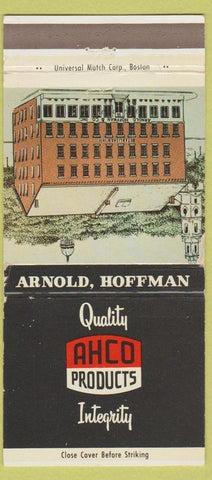 Matchbook Cover - Arnold Hofman Products Chemicals Providence RI 30 Strike