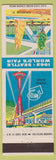 Matchbook Cover - 1962 World's Fair Seattle WA Coliseum 21
