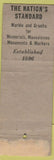Matchbook Cover - Arthur Luckenbill Middletown PA Memorials Funeral