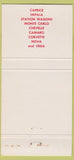 Matchbook Cover - 1971 Chevrolet Keller Marysville PA 30 Strike