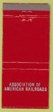 Matchbook Cover - Assoc of American Railroads Mr. Joe's St Paul MN 30 Strike