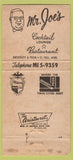 Matchbook Cover - Assoc of American Railroads Mr. Joe's St Paul MN 30 Strike