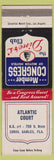 Matchbook Cover - Atlantic Court Coral Gables FL WEAR